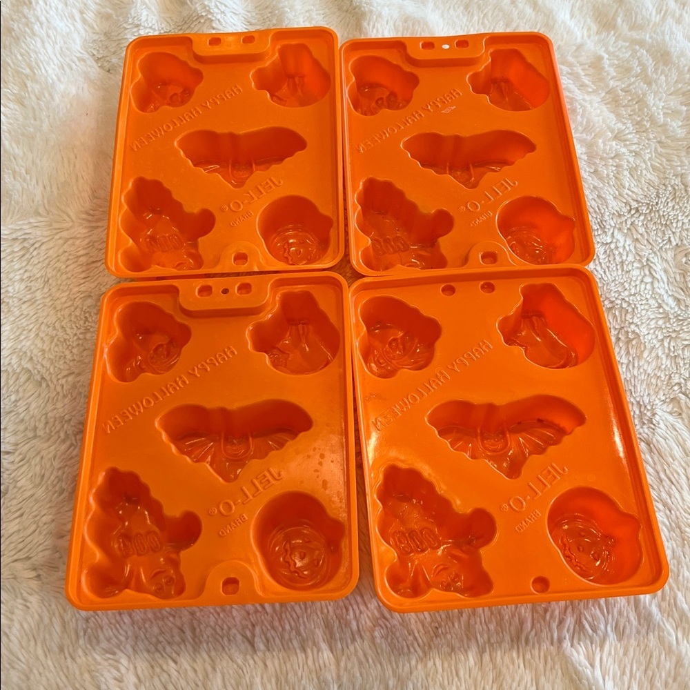 JELL-O Jiggler Vintage Halloween Molds (4 ct) ghost pumpkin